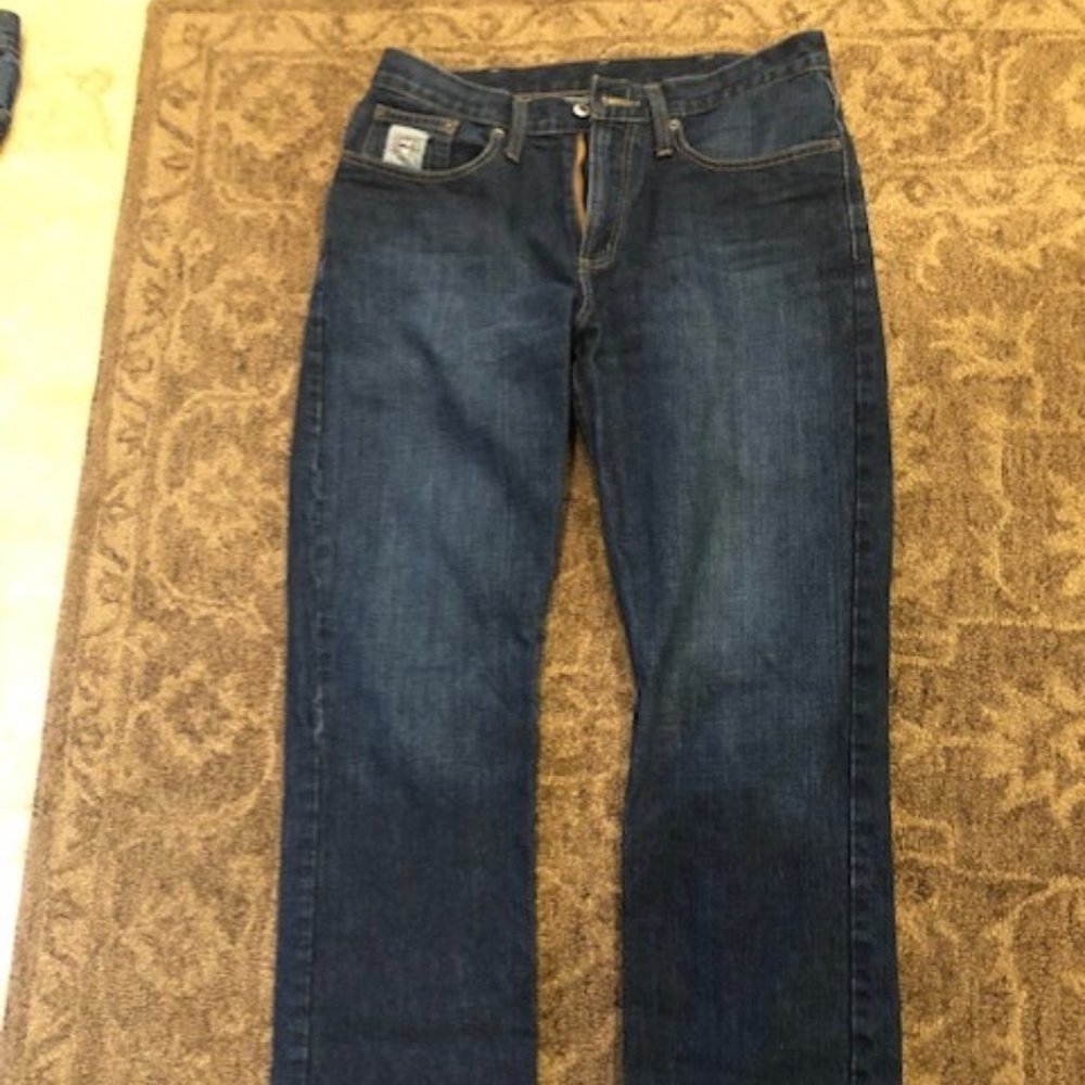 Cinch Silver Label Slim Men's Jeans, 34 x 34, Dark Stone Wash